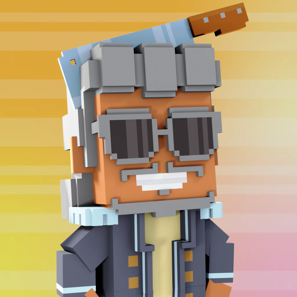 Pirate #7754 voxel render