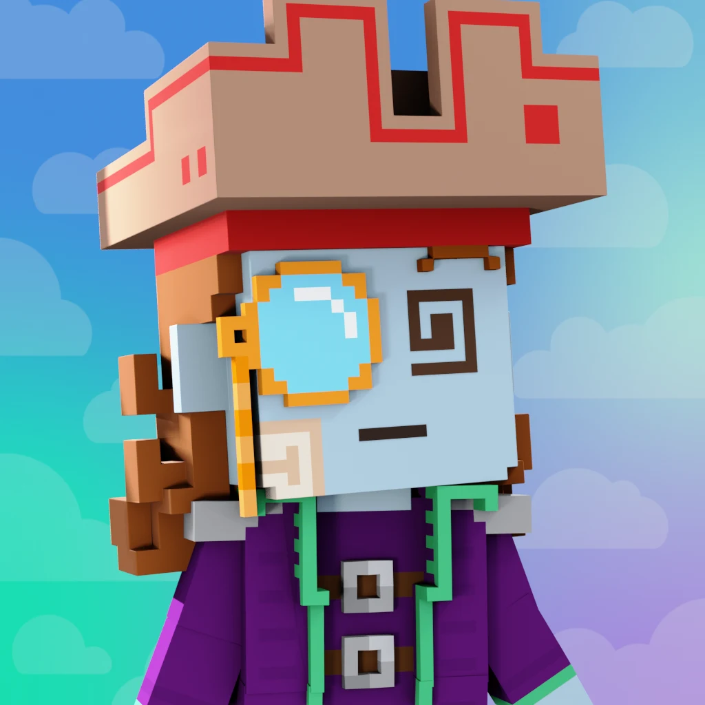 Pirate #7755 voxel render