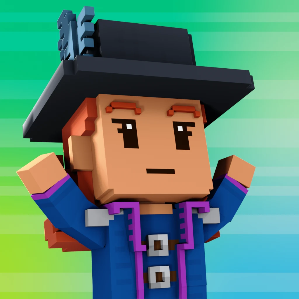 Pirate #7761 voxel render