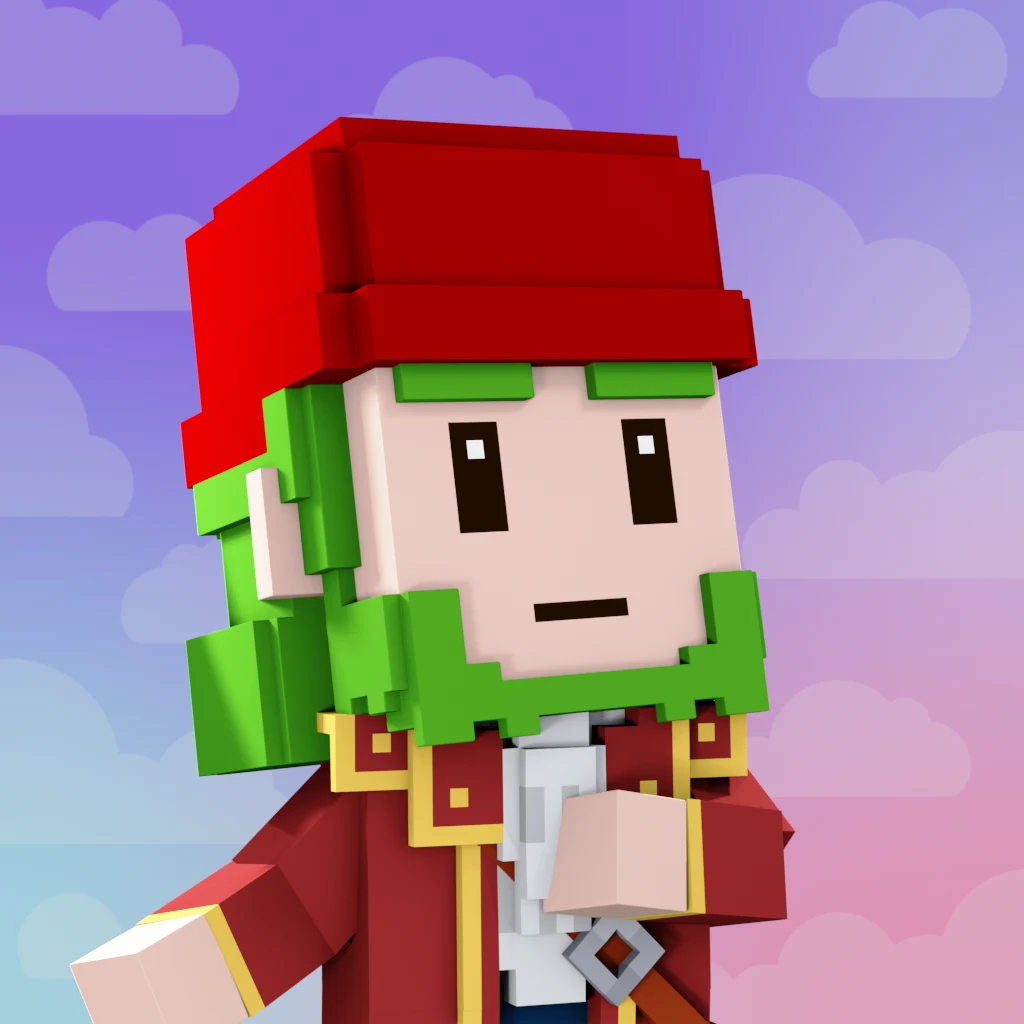 Pirate #7762 voxel render