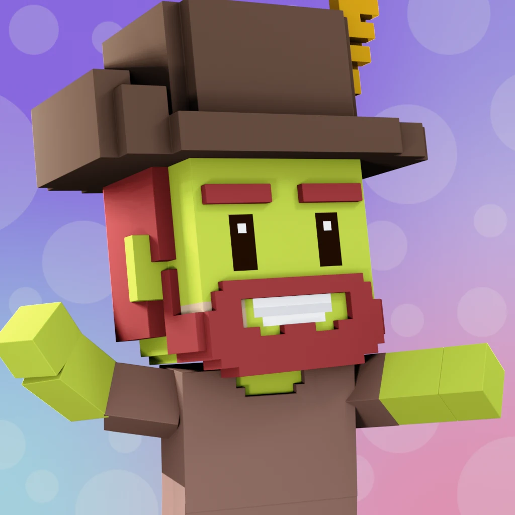Pirate #7765 voxel render
