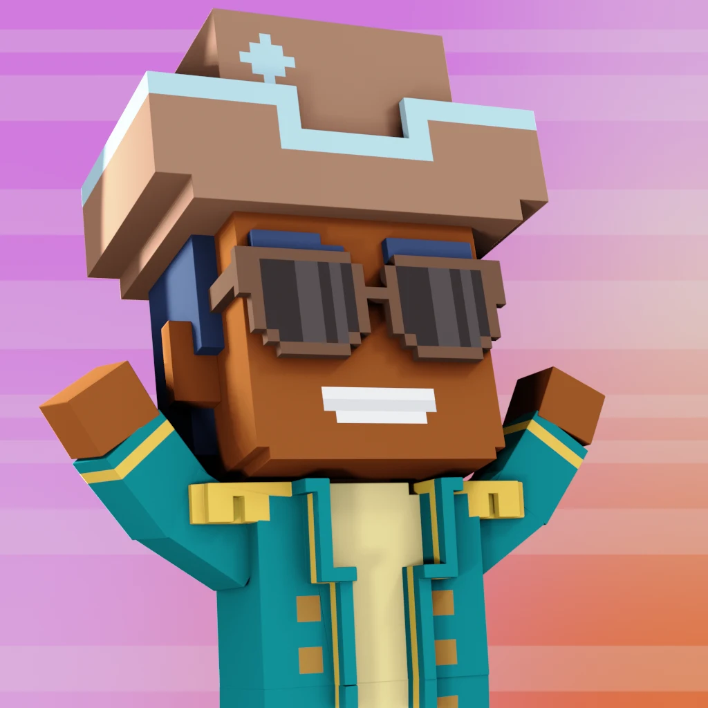 Pirate #7766 voxel render