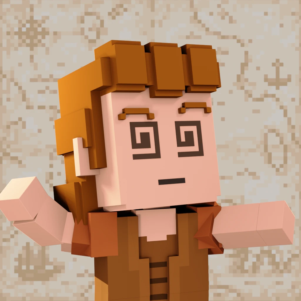 Pirate #7767 voxel render