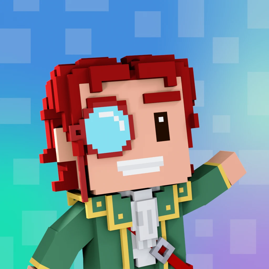Pirate #7768 voxel render