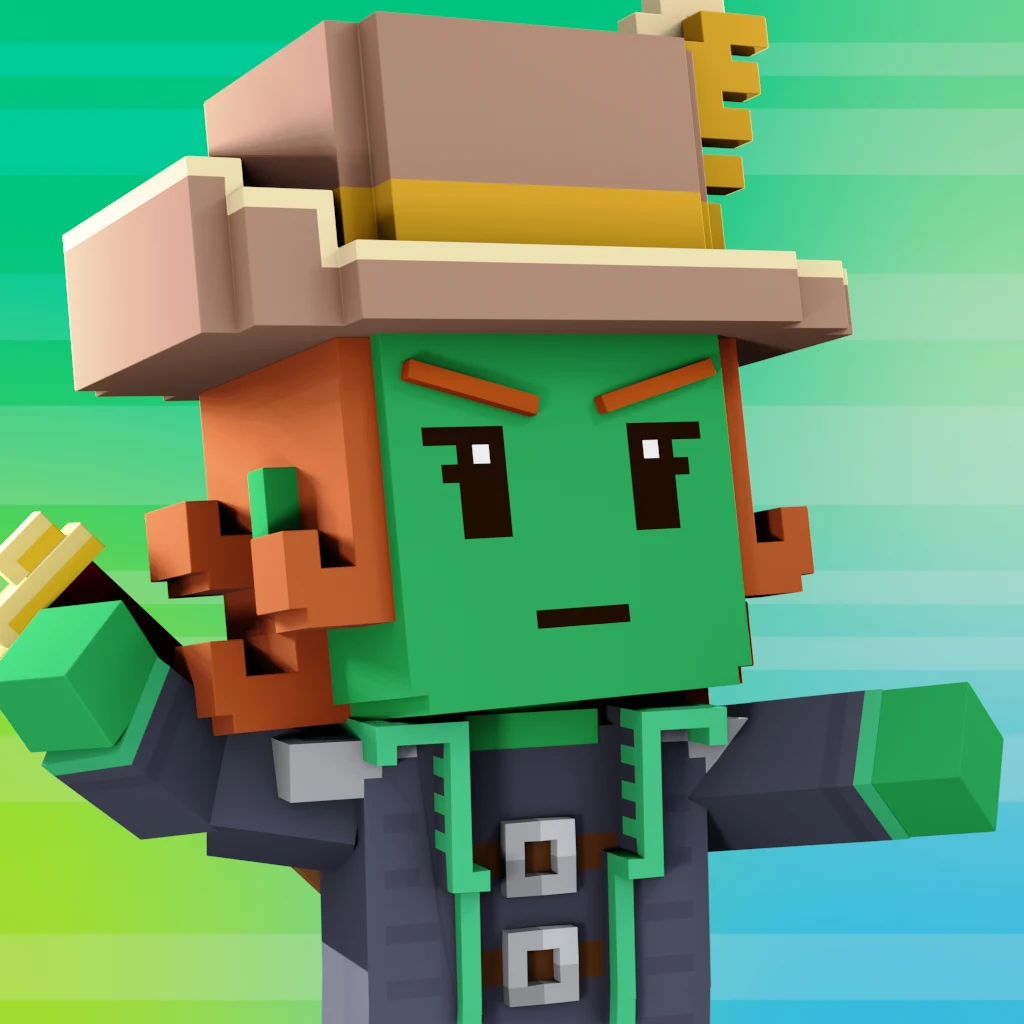 Pirate #7771 voxel render