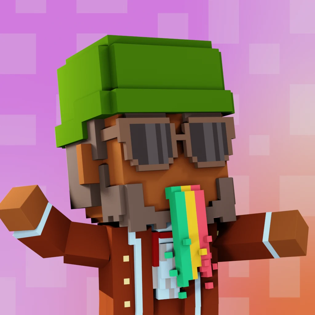 Pirate #7773 voxel render