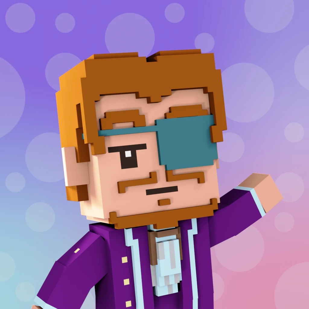 Pirate #7780 voxel render