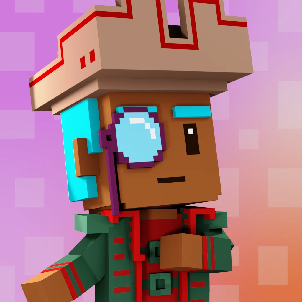 Pirate #7785 voxel render