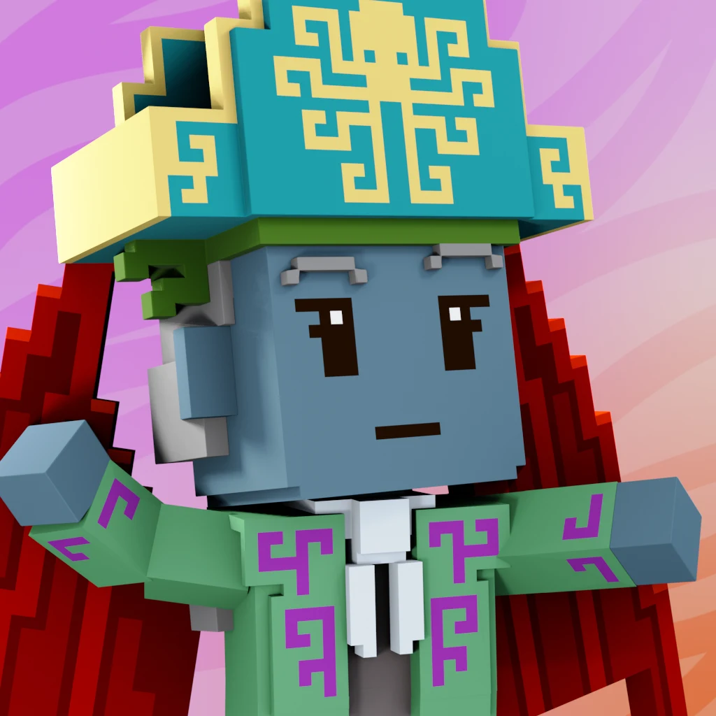Pirate #7786 voxel render