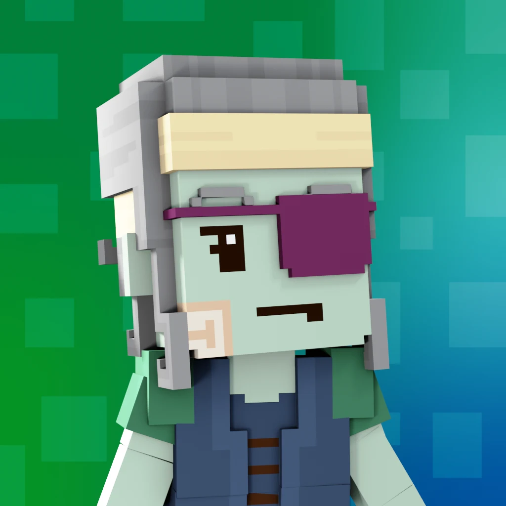 Pirate #78 voxel render