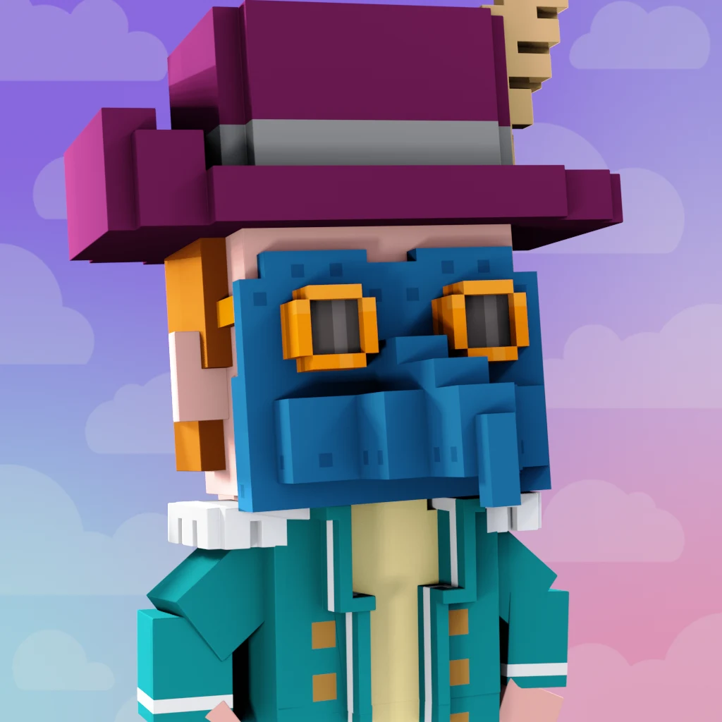 Pirate #7800 voxel render