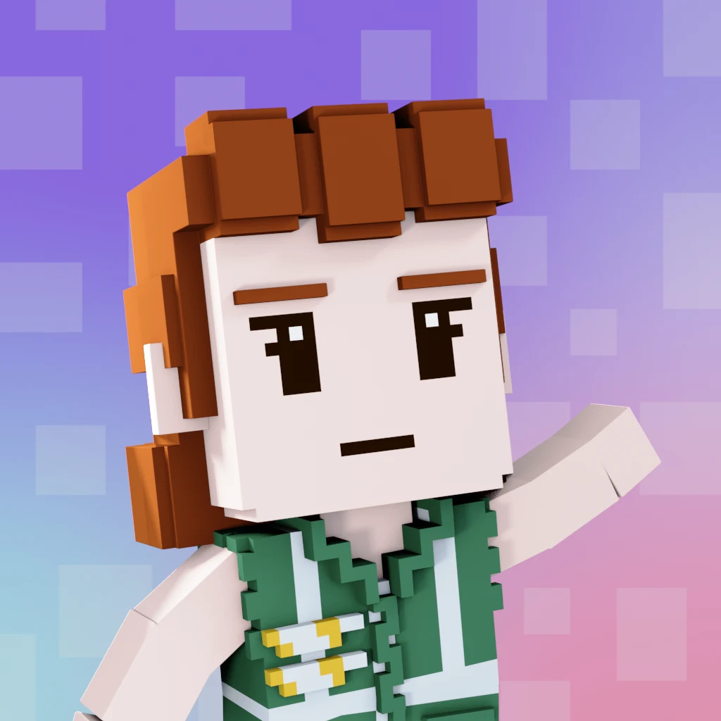 Pirate #7801 voxel render
