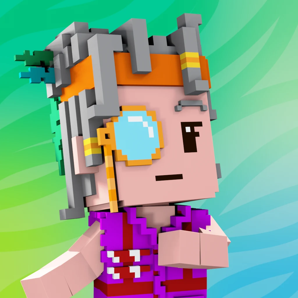 Pirate #7806 voxel render