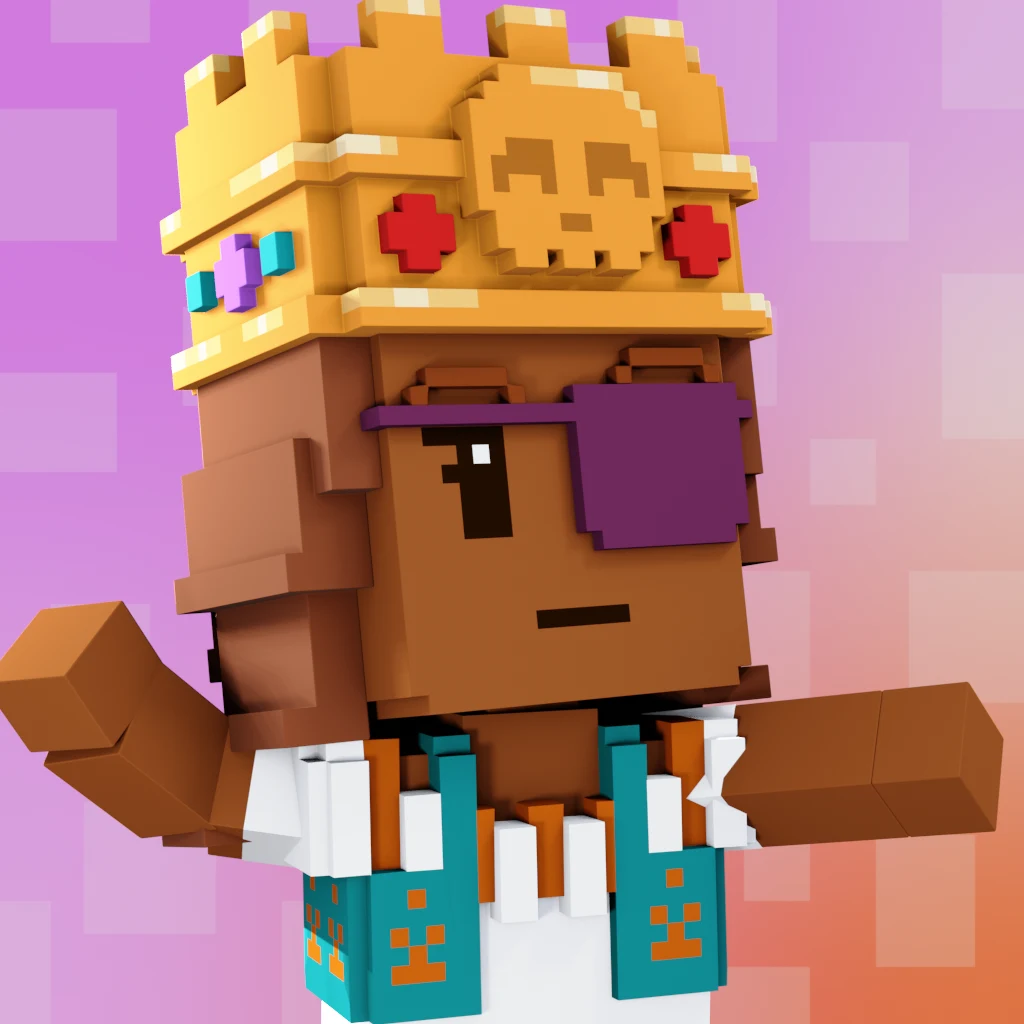 Pirate #7808 voxel render