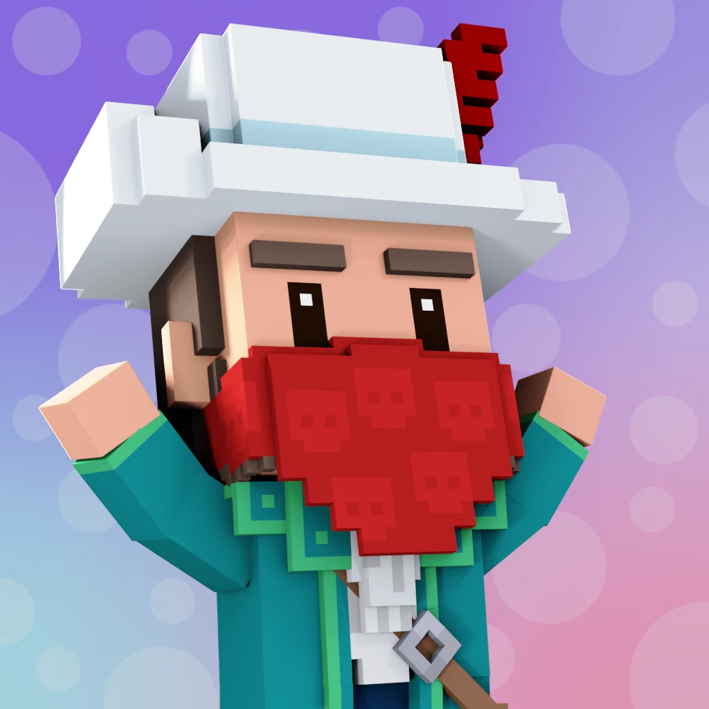 Pirate #7818 voxel render