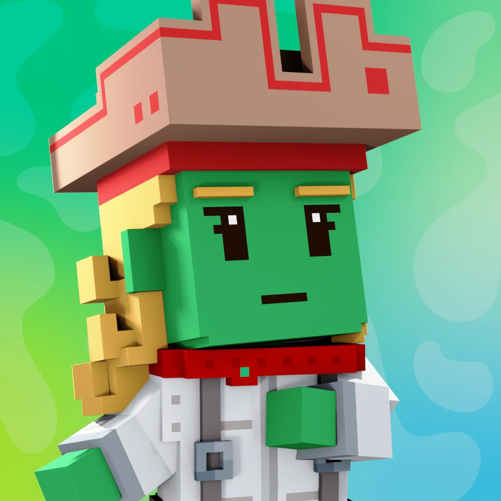 Pirate #7819 voxel render