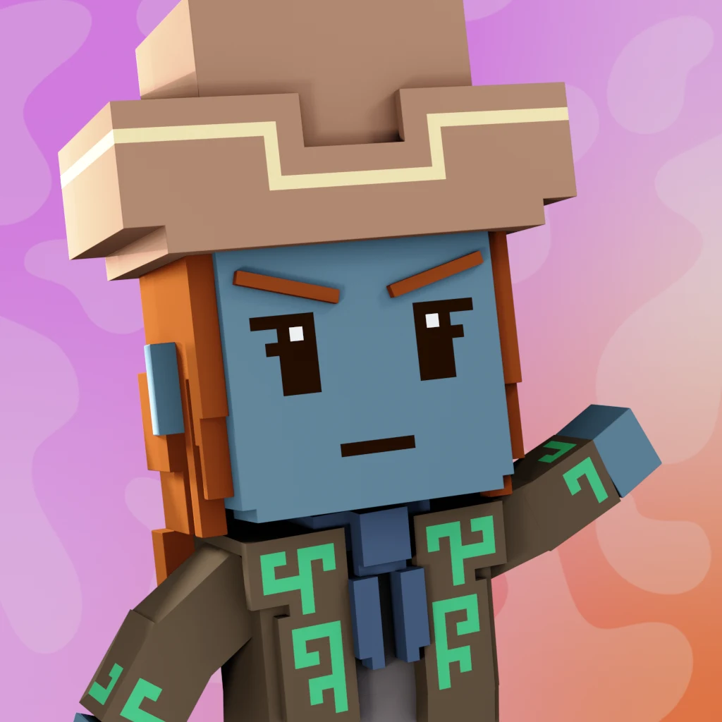 Pirate #782 voxel render