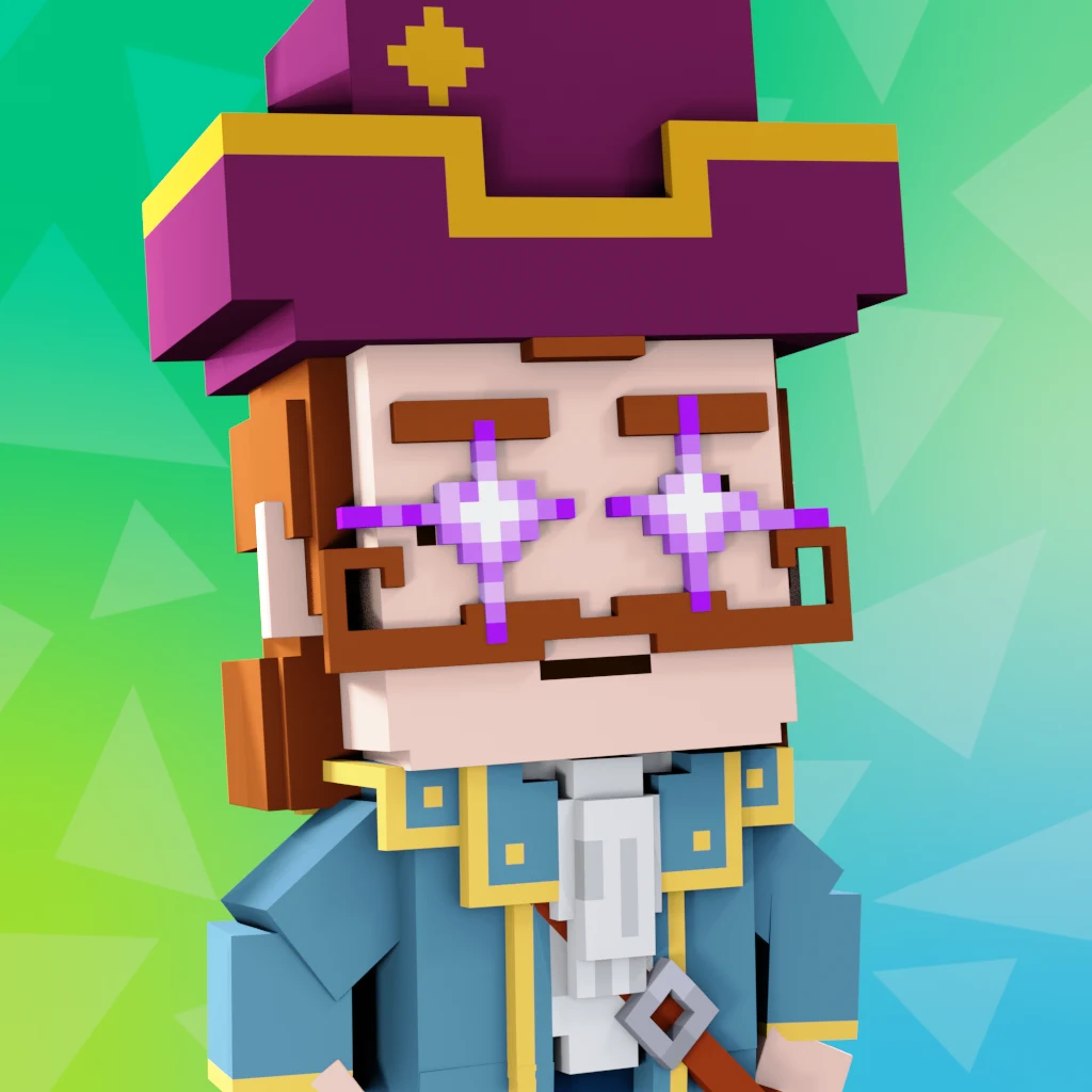 Pirate #7820 voxel render