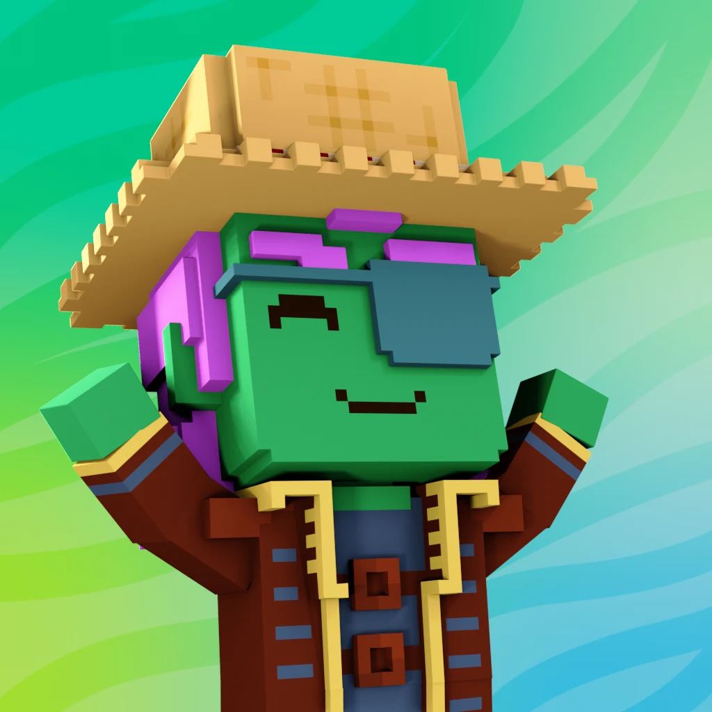 Pirate #7821 voxel render