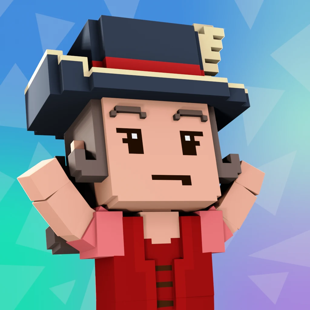 Pirate #7822 voxel render