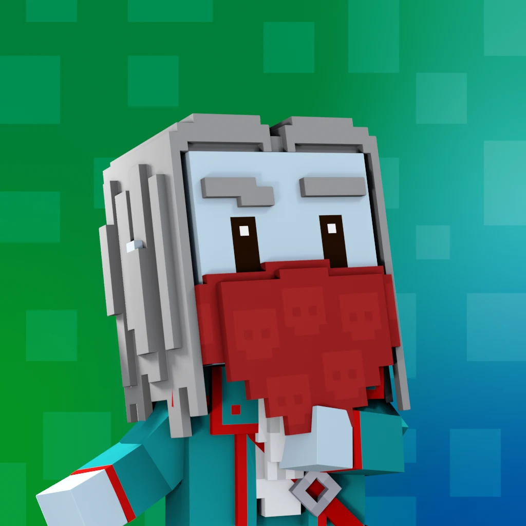 Pirate #7825 voxel render
