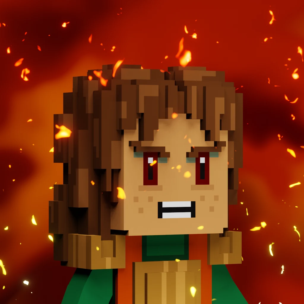 Pirate #7826 voxel render