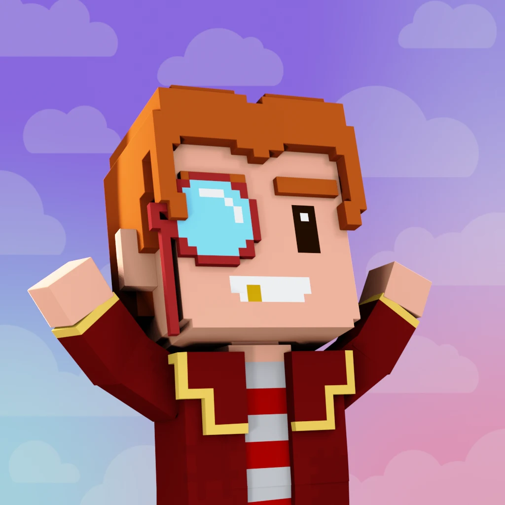 Pirate #783 voxel render