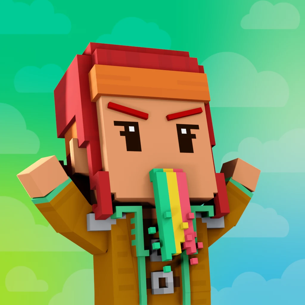 Pirate #7830 voxel render