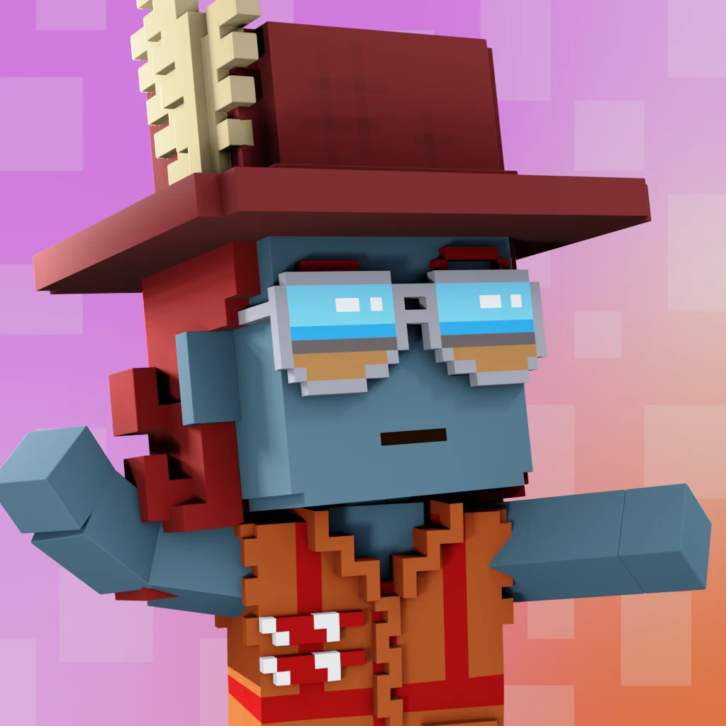 Pirate #7832 voxel render