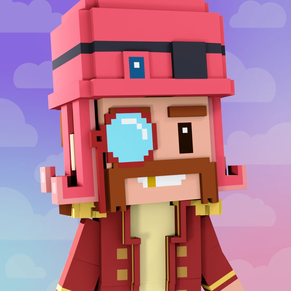 Pirate #7834 voxel render