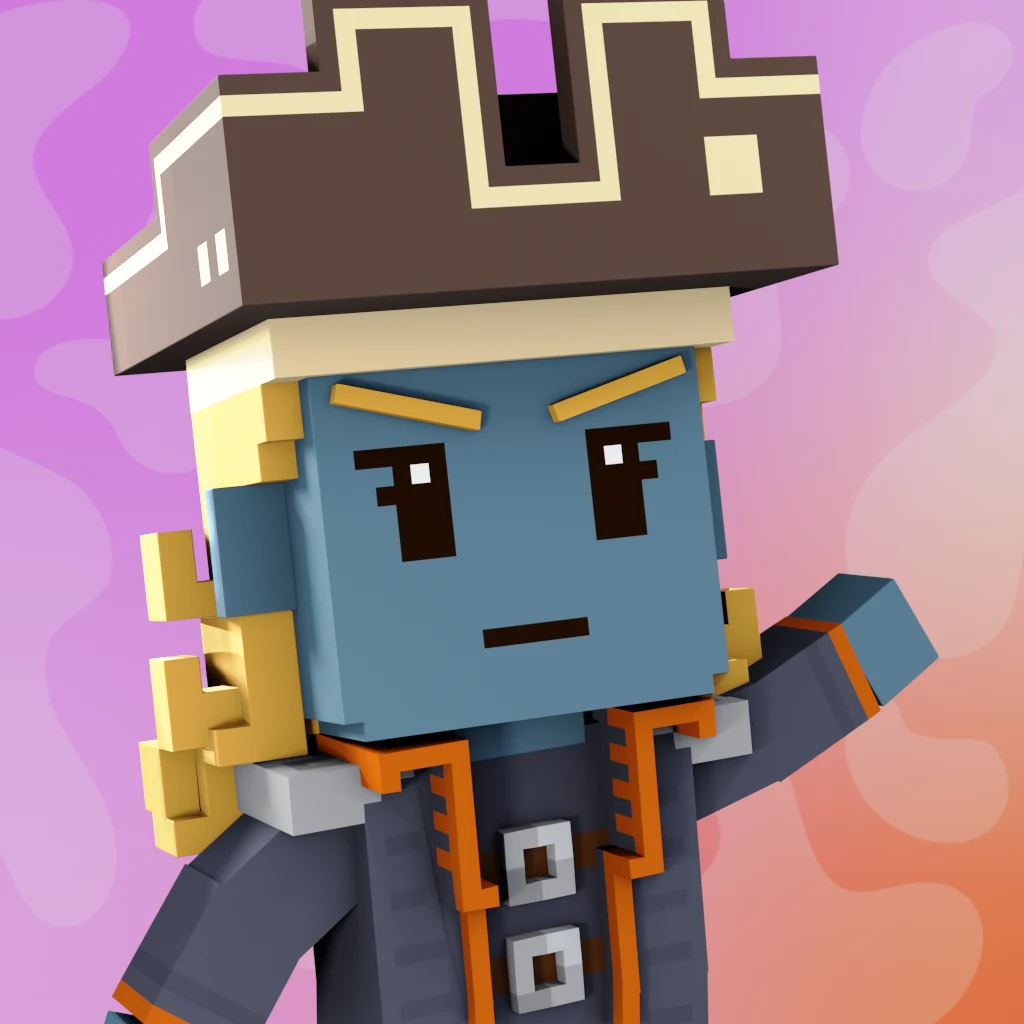 Pirate #7836 voxel render