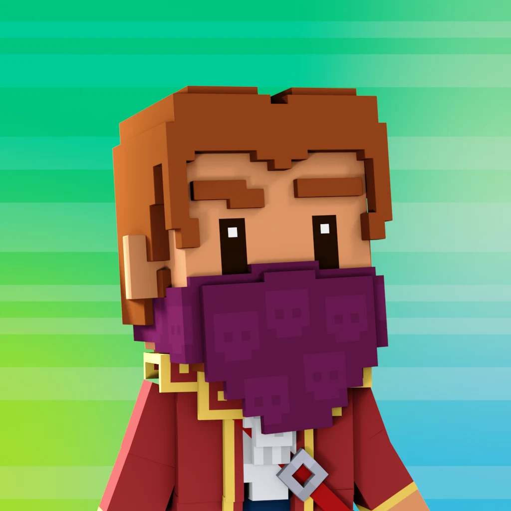 Pirate #7838 voxel render