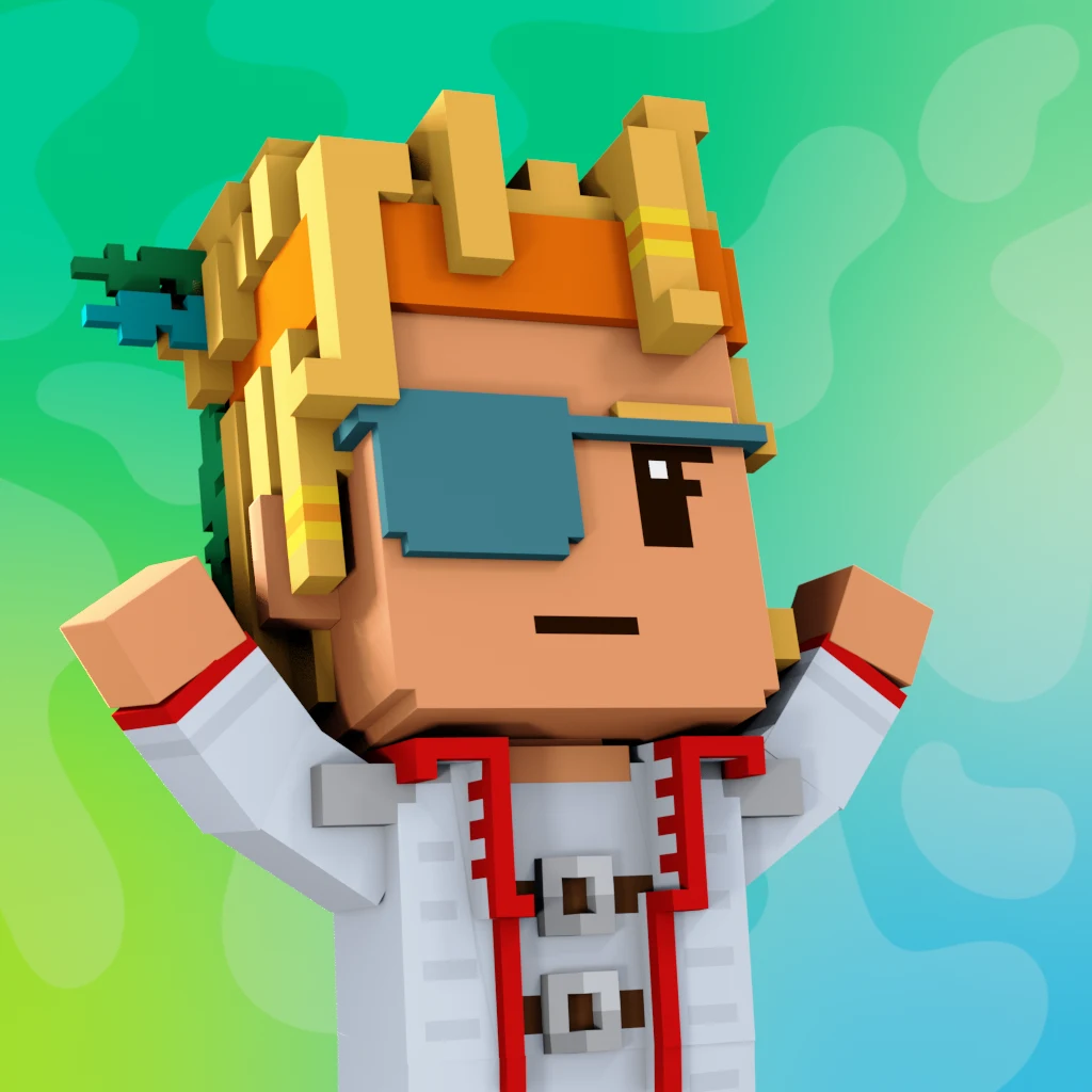 Pirate #7840 voxel render