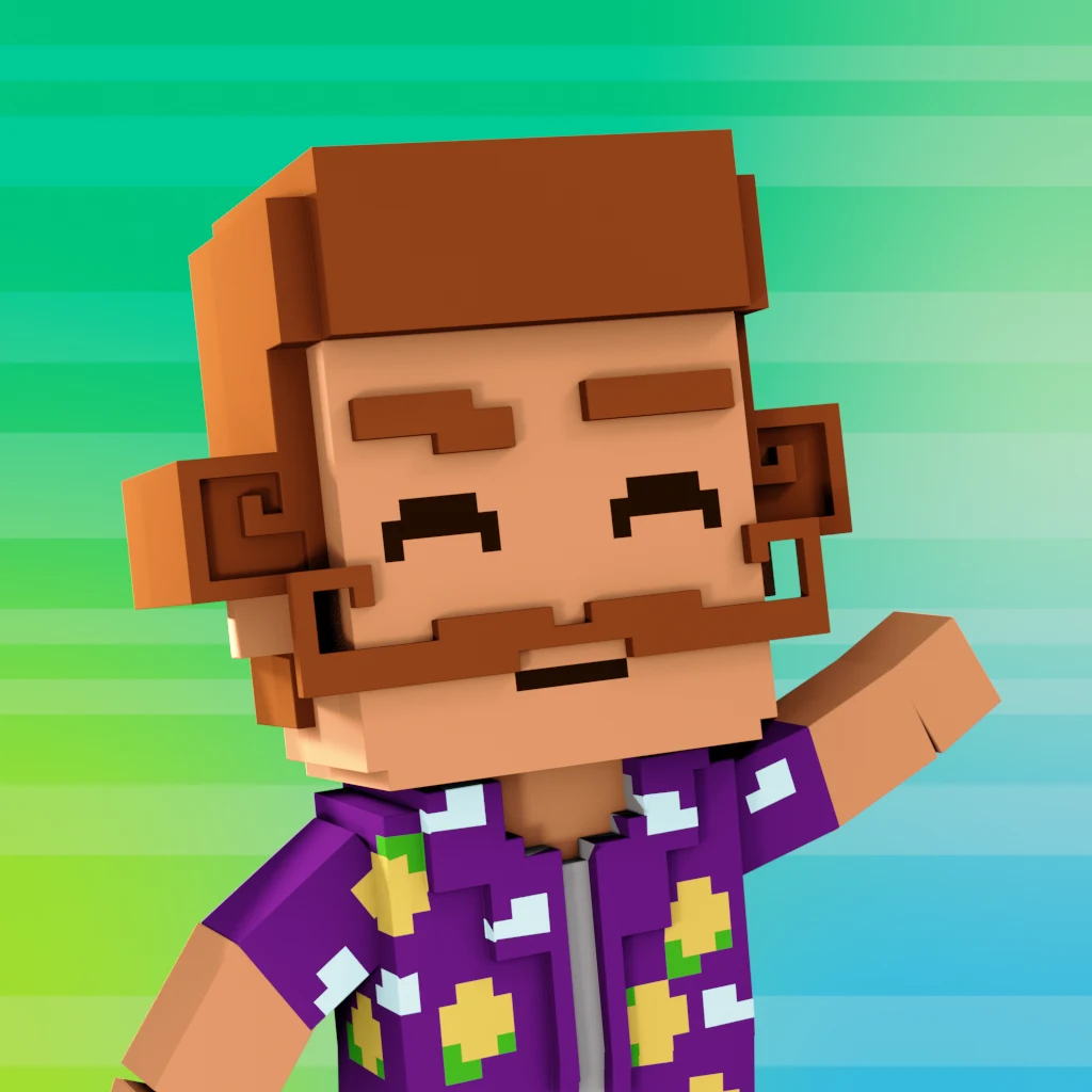 Pirate #7842 voxel render