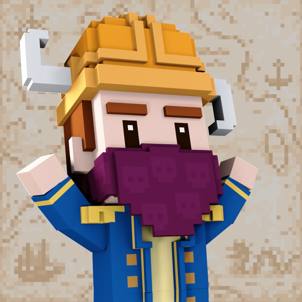 Pirate #7845 voxel render