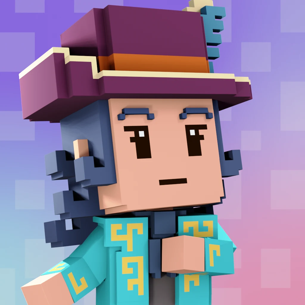 Pirate #7847 voxel render