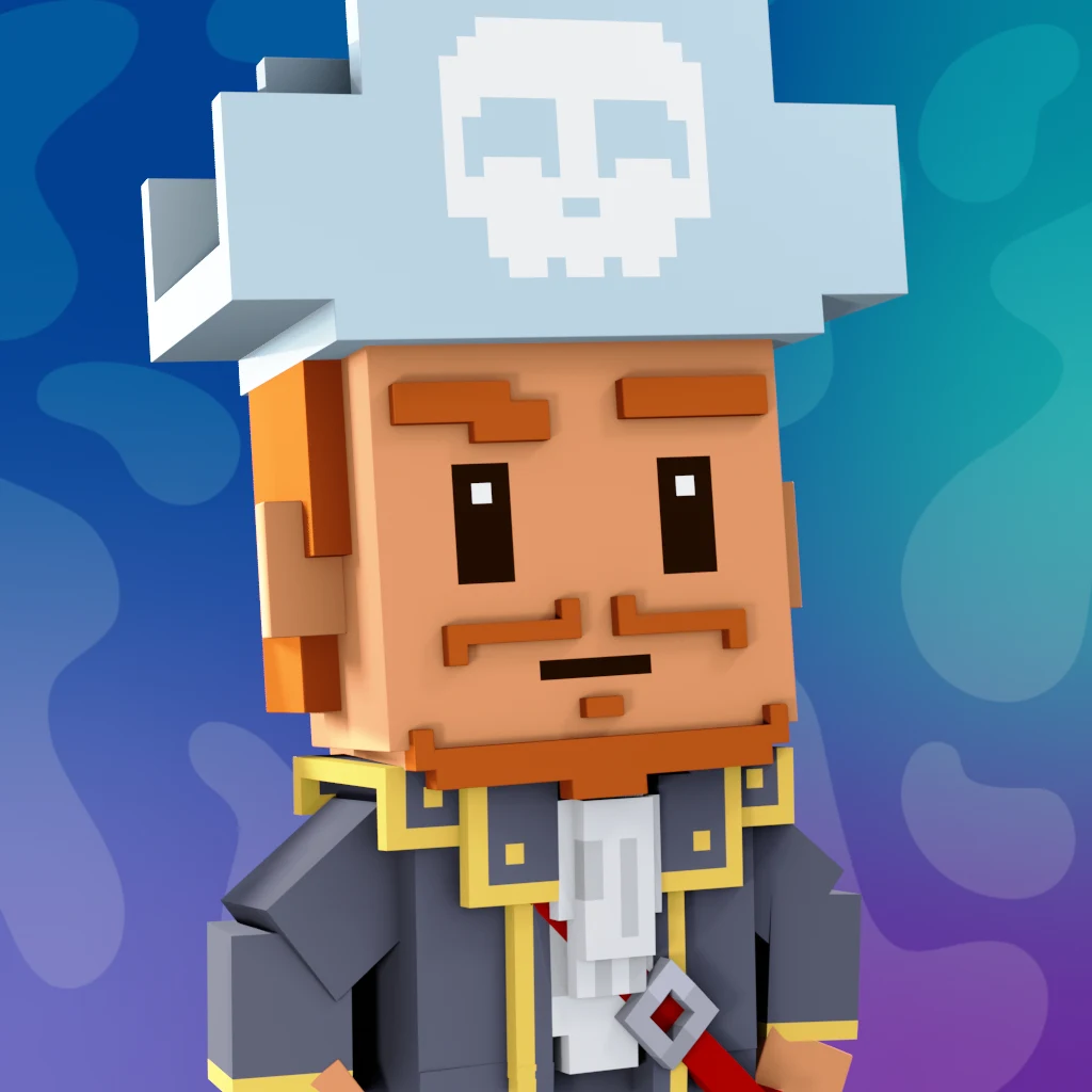 Pirate #7848 voxel render