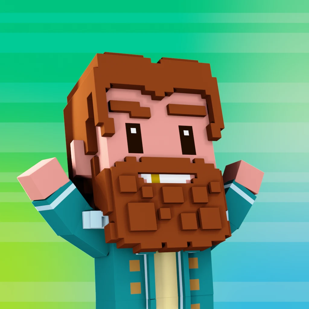 Pirate #785 voxel render