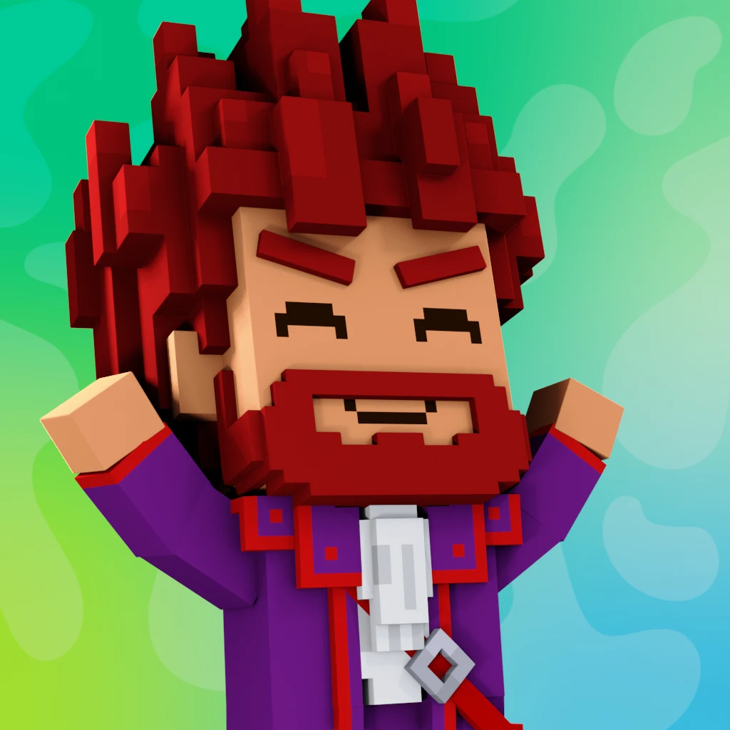 Pirate #7852 voxel render