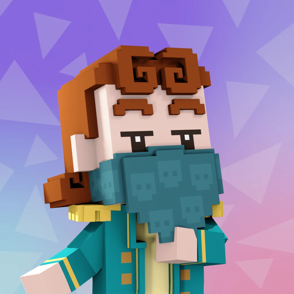 Pirate #7855 voxel render