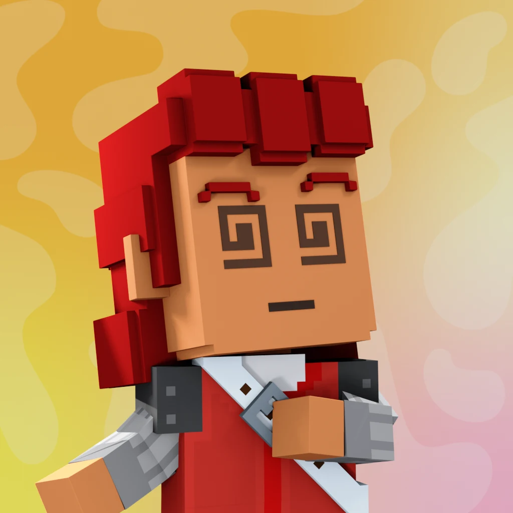 Pirate #7858 voxel render