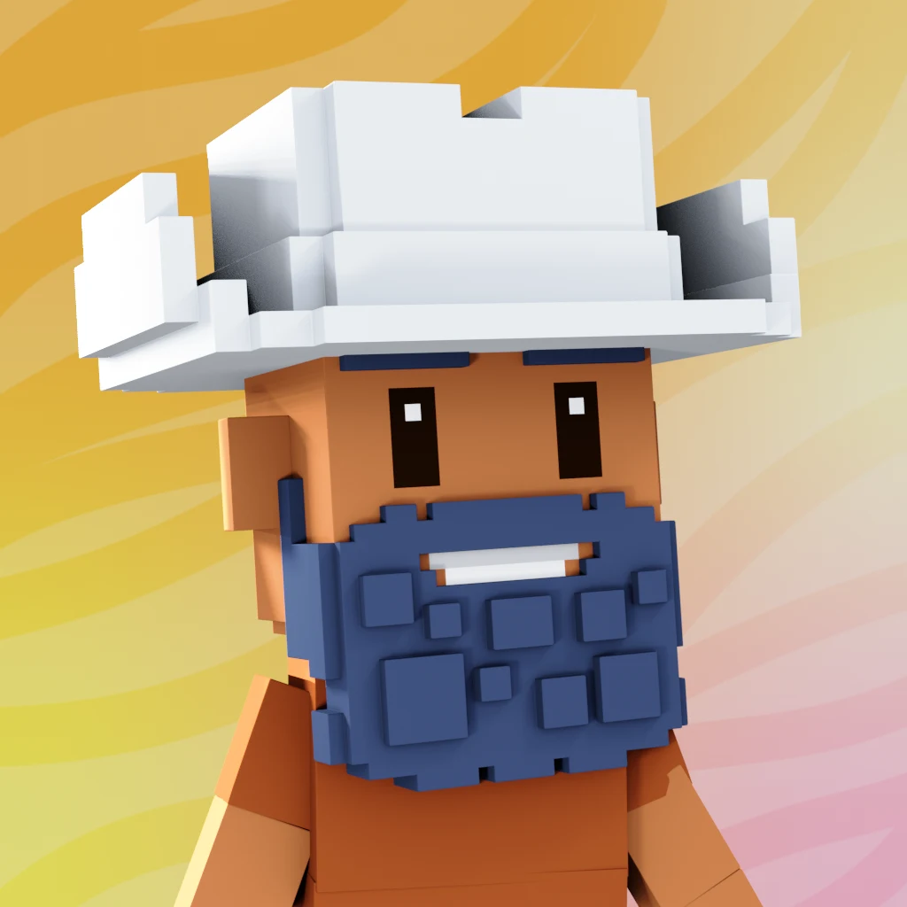Pirate #7860 voxel render