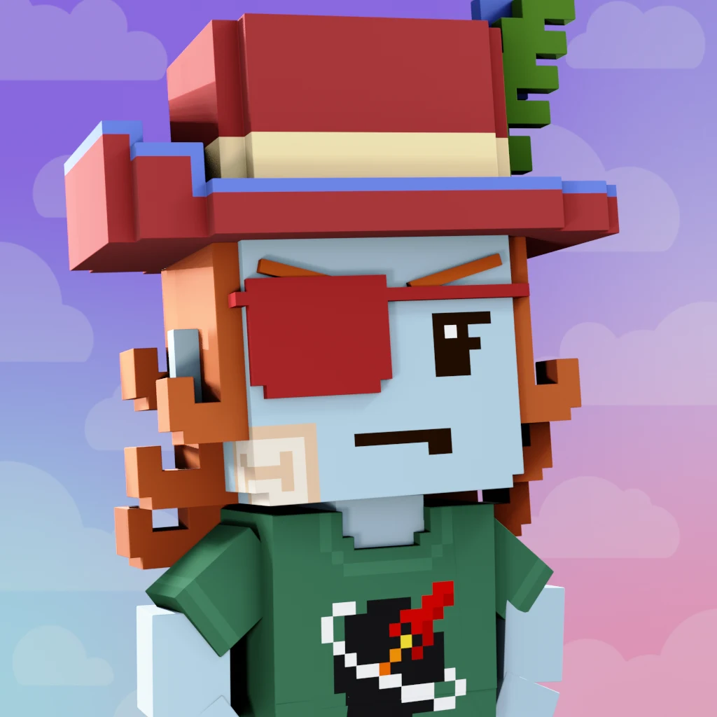 Pirate #7865 voxel render