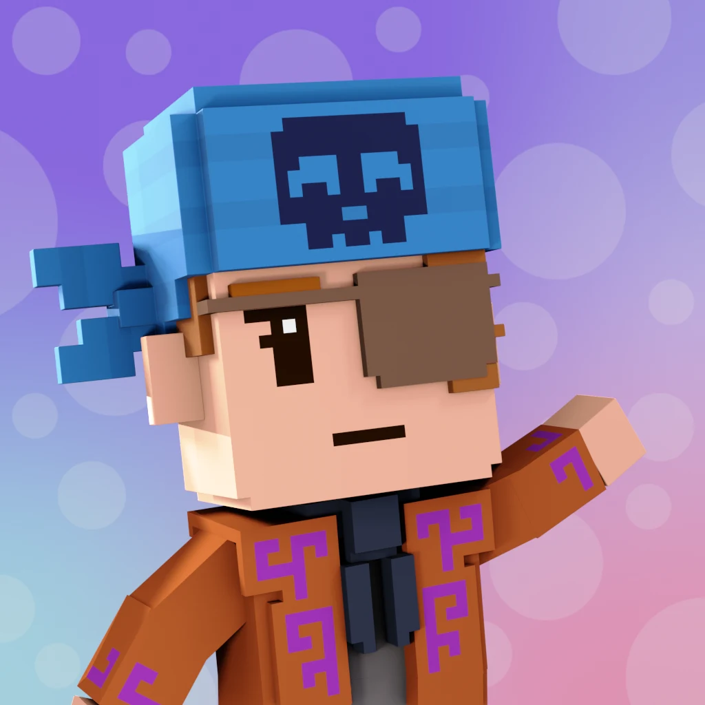 Pirate #7869 voxel render