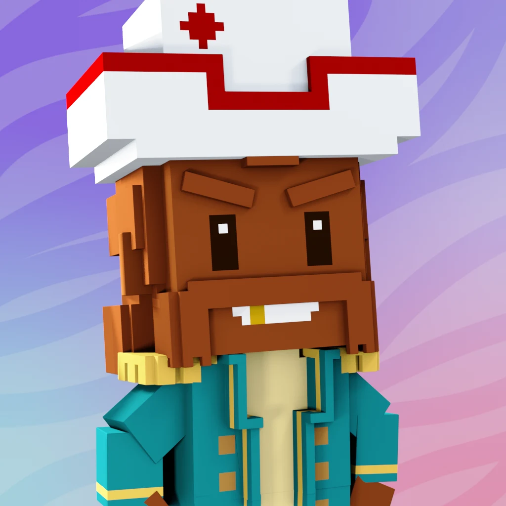 Pirate #7871 voxel render