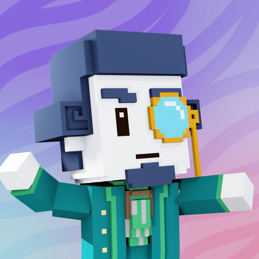 Pirate #7876 voxel render