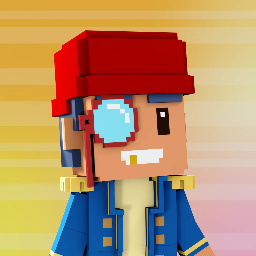 Pirate #788 voxel render