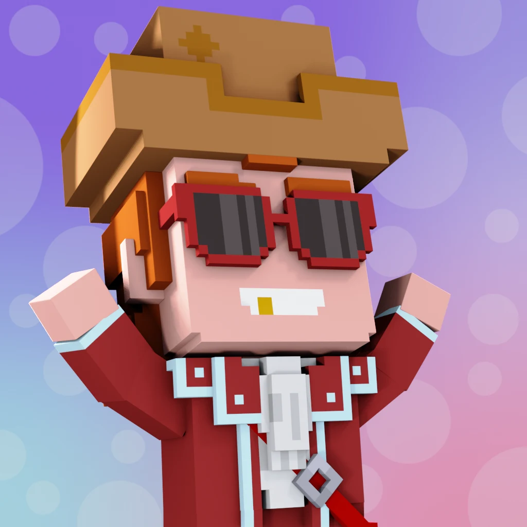 Pirate #7880 voxel render