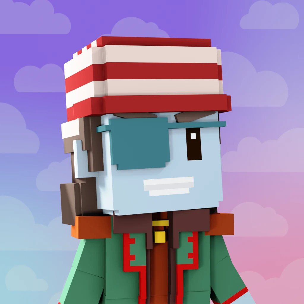 Pirate #7885 voxel render
