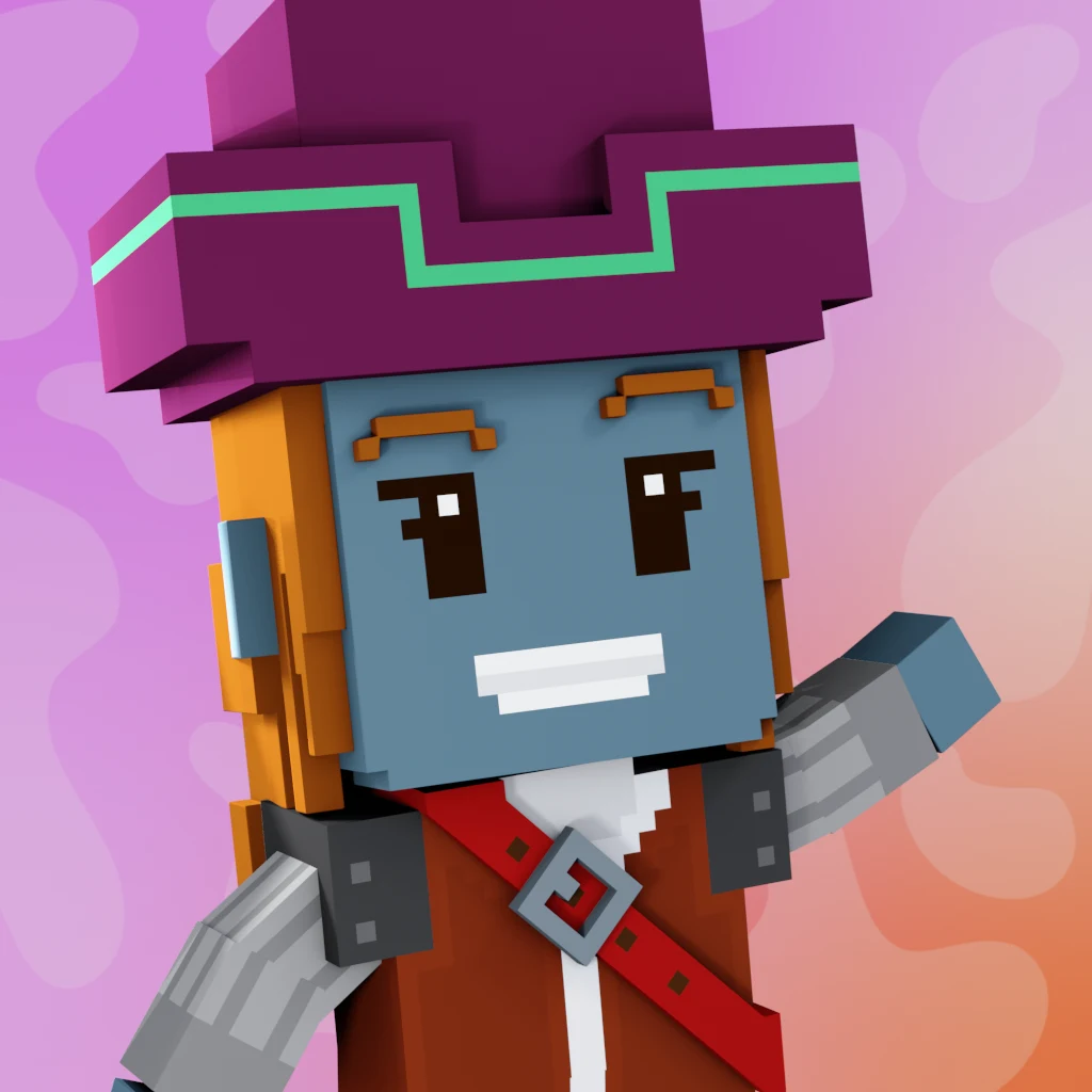Pirate #7886 voxel render